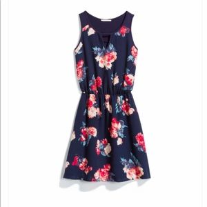 41 Hawthorn navy dress with flowers